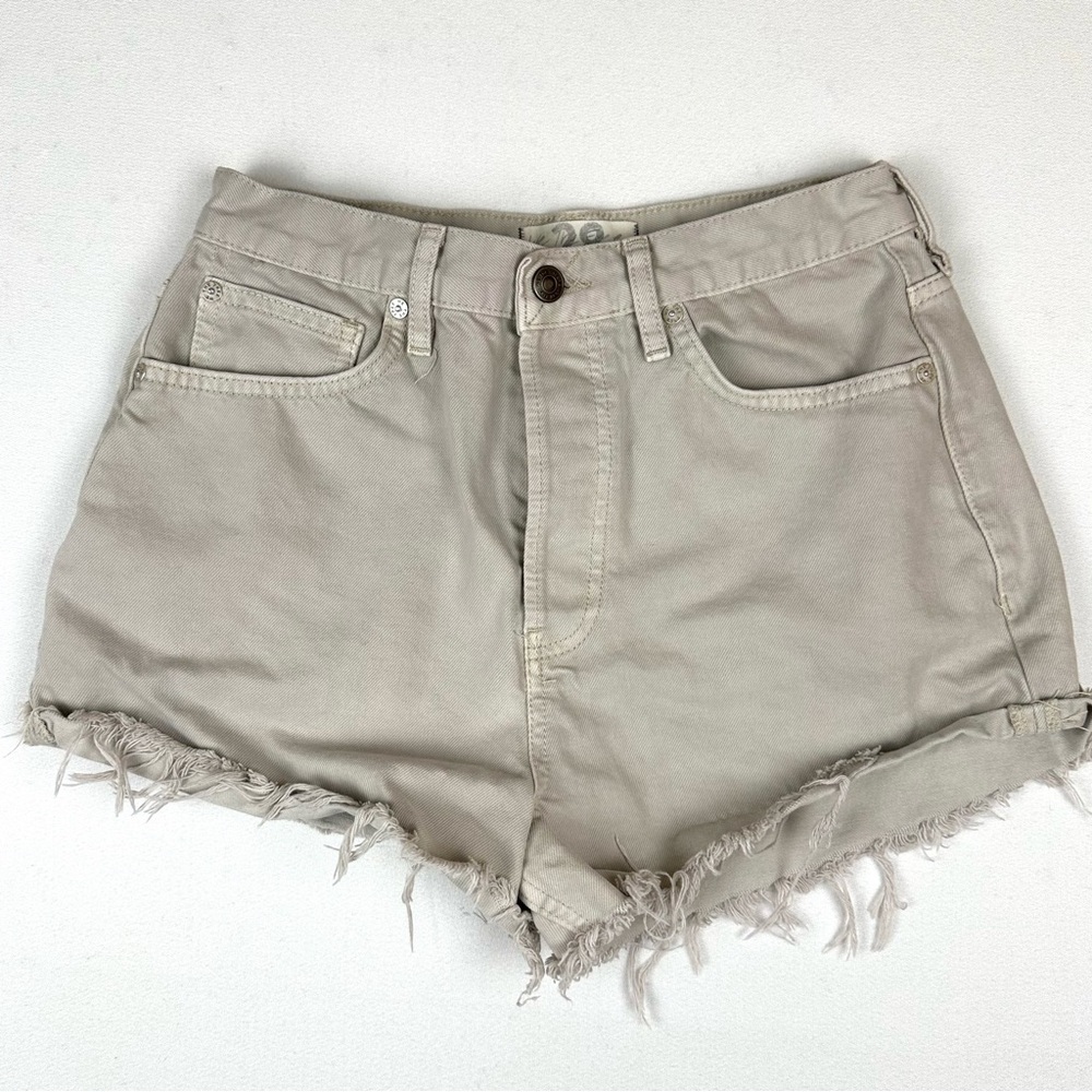 We the Free Raw Edge Button Fly Cut Off Shorts
